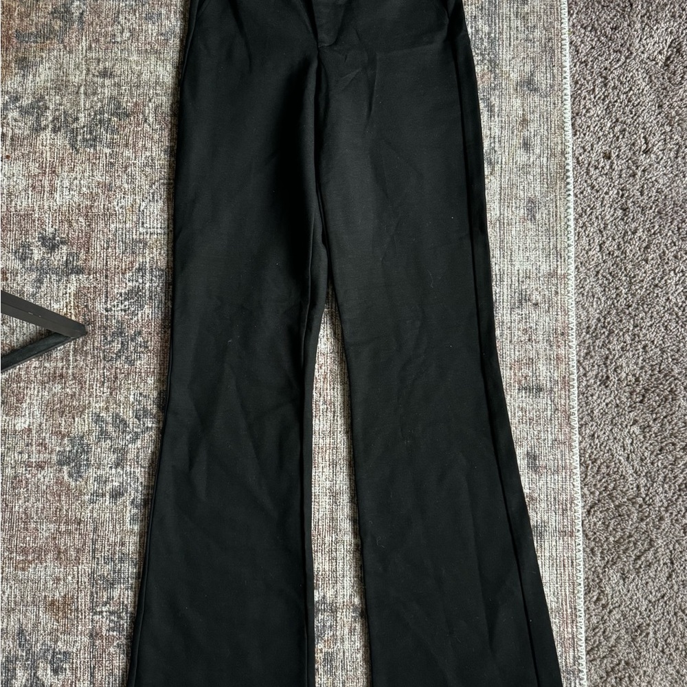 Zara Classic Black High Waste Trousers